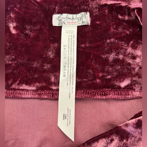 FREE PEOPLE - Come together mauve crushed velvet mini dress - Size medium - Picture 11 of 11